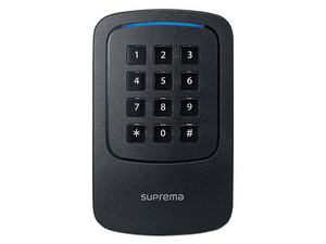 Lector de Tarjetas con teclado de uso en exterior Suprema, Multitecnolgía, NFC y Bluetooth.