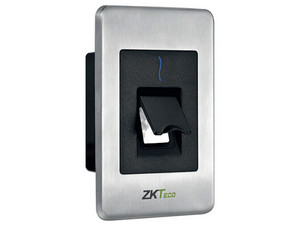 Lector de huella y tarjeta de proximidad ZKTeco FR1500S, esclavo RS-485 con sensor de huella SilkID para exterior.