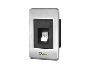 Lector de huella y tarjeta de proximidad esclavo ZKTeco, RS-485 con sensor de huella SilkID para exterior.