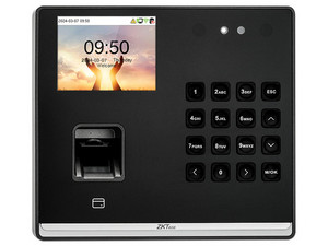 Control de Asistencia ZKTeco M2F PRO-LR, Soporta hasta 1.000 Tarjetas, 1.000 Huellas, 500 Rostros, Color Negro.
