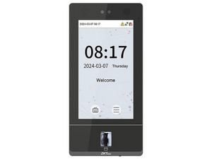 Control de Acceso ZKTeco SenseFace 7, Detector de Huellas, hasta 10.000 Rostros, Color Negro.