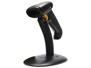 Lector de código de barras GHIA GSLB1, Láser 1D, USB. Incluye base.
