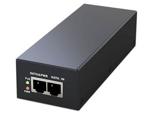 Inyector PoE Folksafe FS-53D1300, Gigabit, 802.3bt, 70 Watts, Entrada 100-240 VAC, Salida 53 VDC 1.3 A.