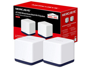 Sistema de Wi-Fi en Malla Mercusys AC1900 Halo H50G de doble banda, Wireless AC, hasta 1300Mbps. (Paquete de 2)