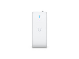 Inyector POE inalámbrico UBIQUITI UDB, 5 GHz, Velocidad 867 Mbps, 1 puerto RJ45, 802.3af 15W, Plug and Play.
