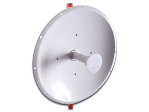 Antena Parabólica NetPoint NP1-SMA, hasta 6.2GHz, 30 dBi, Polarización Dual. Color Blanco.
