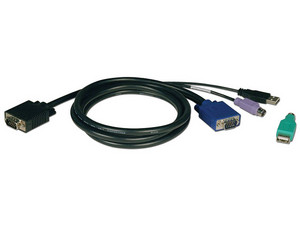 Kit de cables Tripp Lite para multiplaxor KVM, PS/2, USB.