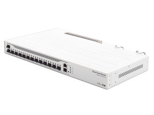 Router MikroTik Cloud Core CCR2004-1G-12S2XS CCR2004-1G-12S+2XS de 1 puerto Gigabit, 12 puerto SFP+ y 2 puertos 25G SFP28. Fuente redundante
