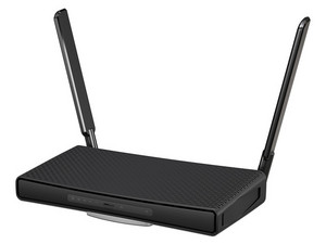Router Inalámbrico MikroTik hAP ac3 de Doble banda, Wireless AC (Wi-Fi 5), hasta 1200 Mbit/s, 5 puertos Gigabit Ethernet. Color Negro.