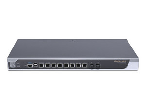Router Administrable Ruijie RG-NBR6205-E de 8 puertos Gigabit y 2 puertos SFP, hasta 500 clientes.