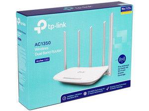Router inalámbrico TP-Link Archer C60 Wireless AC1350 de doble banda, Wireles AC (Wi-Fi 5), hasta 1350Mbps.
