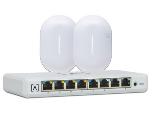 Kit Alta Labs S8-KIT, Incluye Switch S8-POE de 8 puertos 10/100/1000 Mbps y 2 Puntos de Acceso AP6-PRO de Doble Banda, Wireless AX (Wi-Fi 6), hasta 6300Mbps.