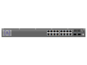 Switch Administrable Alta Labs S16-POE de 16 puertos Gigabit Ethernet (8 PoE+) y 2 puertos SFP Uplink.