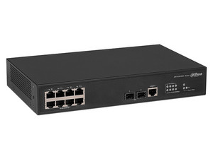 Switch Gigabit administrable DAHUA DH-AS4300-8GT2GF con 8 puertos 10/100/1000 y 2 ranuras SFP