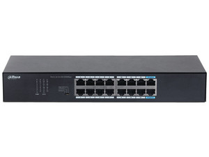 Switch Dahua DH-S3016-16GT de 16 Puertos RJ-45 10/100/1000 Mbps, Color Gris.