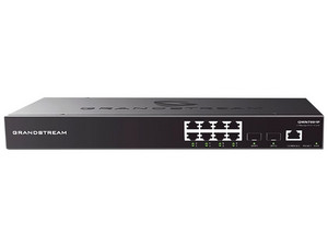Switch GRANDSTREAM GWN7801P de 8 puertos RJ-45 10/100/1000 Mbps y 2 Puertos SFP, PoE, Compatible con Gwn Cloud.