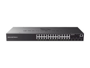 Switch Grandstream Networks GWN7803P, 24 Puertos 10/100/1000Mbps, 4 SFP, para montaje en rack.