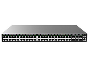 Switch Grandstream GWN7806, 48 Puertos 10/100/1000Mbps + 6 SFP+, 216Gbit/s, Administrable.