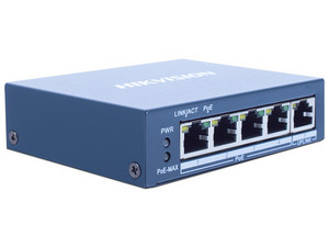 DS-3E0505P-E/M Switch 4 Puertos Gigabit Poe+, No Administrable, 1