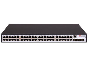 Switch Hikvision DS-3E2552-HI-48T4F, 48 Puertos RJ-45 10/100/1000Mbps, 4 Puertos SFP, Administrable, Color Negro.