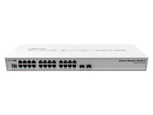 Switch Administrable MikroTik CRS326-24G-2S+RM, 24 Puertos RJ-45 10/100/1000Mbps , 2 Puertos SFP+, Color Blanco.