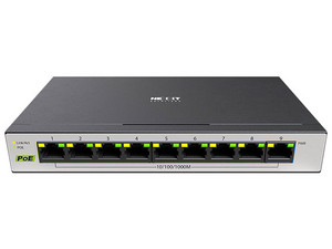Switch Nexxt NW235NXT04 de 8 Puertos PoE 10/100/1000/Mbps, 1 Puerto UpLink 10/100/1000/Mbps, 18 Gbps, Color Negro.