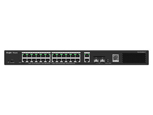 Switch Ruijie RG-ES228GS-P, 24 Puertos RJ-45 PoE,  2 Puertos RJ-45, 2 Puertos SFP, Color Negro.