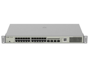 Switch Administrable L2 PoE+ hasta 370W, 24 Puertos Eth 1G, 4 puertos SFP 1G, Administración Remota en la Nube.