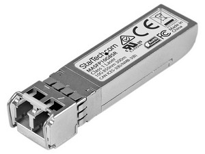 Transceptor de Fibra Óptica SFP+ StarTech Multimodo, conector LC, hasta 300m, compatible con Cisco.