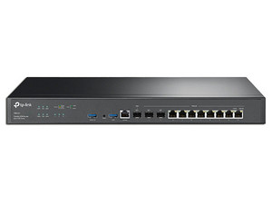 Router VPN y Balanceador de carga TP-Link ER8411, 8 puertos Gigabit LAN, 1 puerto Gigabit WAN, 2 puertos Gigabit SFP WAN/LAN, Capacidad de gestión centralizada Omada.