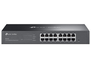 Switch TP-Link Omada ES208G de 16 puertos 10/100/1000Mbps, Administrable, Color Negro.