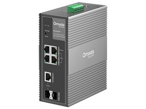 Switch TP-Link Omada IES206GPP, 1 Puerto RJ45 PoE++, 3 Puertos RJ45 PoE+, 10/100/1000 Mbps, 1 Ranura Gigabit SFP/RJ45. Color Gris.