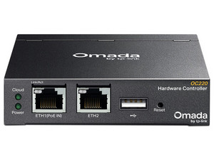 Controladora Cloud TP-LINK Omada OC220, Gestión Centralizada para hasta 100 Puntos de Acceso, Puertos 2x RJ45, 1x USB 2.0 y 1x Micro USB.