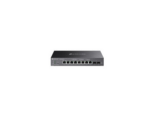Switch, TP-Link, SG2210XMP-M2 8 Puertos 2.5G Ethernet 100/1000/2500 8x PoE+ 160W, 2 Puertos SFP+, 80 Gbit/s, Administrado.