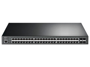 Switch Administrable TP-Link SG3452P TL-SG3452P, 48 Puertos RJ45 PoE AF/AT 10/100/1000 Mbps, 4 Giga SFP, Potencia Total 384W, Carcasa Metálica, Ideal para Rack, Uso Interior, Administración Centralizada Omada.