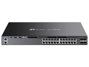 Switch Omada L3 TP-Link SG6428XHP, 24 Puertos RJ-45 10/100/1000 Mbps, 4 Puertos PoE, Color Negro.