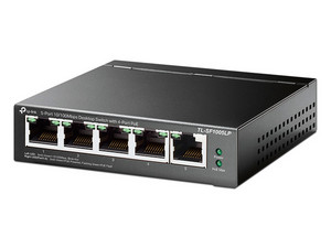 Switch TP-Link TL-SF1005LP de 5 puertos 10/100Mbps R-J45 con 4 puertos PoE.
