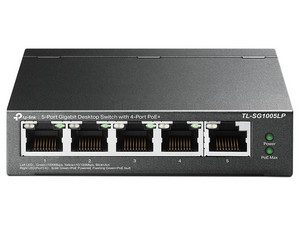 TP-LINK - TL-SG1005LP - Switch de escritorio Gigabit de 5 puertos con 4 puertos PoE+