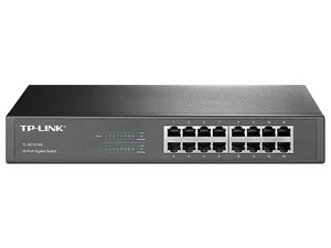 Switch No Administrable TP-LINK TL-SG1016D V13.0, 16 Puertos RJ-45 1000 Mbps, 8000 Entradas Mac, 32 Gbit/s, Rack 1U. Color Negro.