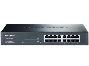 Switch Inteligente TP-Link TL-SG1016DE de 16 puertos 10/100/1000 Mbps.