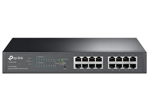 Switch TP-Link Easy Smart de 16 Puertos Gigabit LAN 10/100/1000Mbps y 8 Puertos PoE+.