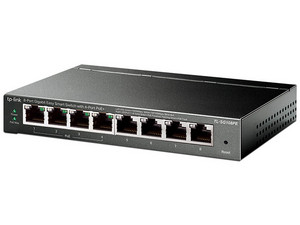 Switch Easy Smart TP-LINK TL-SG108PE - Negro, 8 puertos (Hasta 4 puertos PoE)