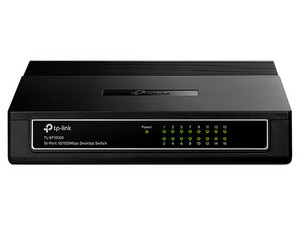 Switch TP-Link TLSF1016D de 16 puertos RJ45 10/100 Mbps, No Administrable.