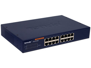 Tenda TEG1016D 16 Port 10-100-1000 Mbps Switch Çelik Kasa Rack Mount