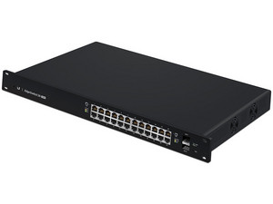 Switch Ubiquiti Networks ES-24-250W de 24 puertos Gigabit Ethernet y 2 SFP, PoE+.