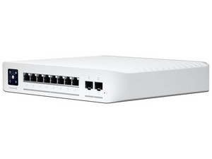 Switch Ubiquiti Networks USW-Enterprise-8-PoE, 8 Puertos RJ-45, 2 Puertos SFP, Color Blanco.