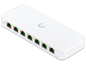 Switch Ubiquiti UniFi Ultra Capa 2, de 7 Puertos PoE+ y 1 Puerto PoE++ de Entrada, 52W Totales, Incluye Adaptador de Corriente