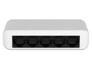 Switch de Escritorio ZKTECO ES-E5-5-C de 5 puertos Fast Ethernet.