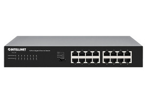 Switch Intellinet 561815 de 16 puertos de 10/100/1000 Mbps, RJ-45.