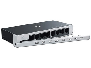 Switch NETIS modelo ST108D, 8 puertos 10/100Mbps, Switch de escritorio, carcasa metálica con Seguro de conector incorporado, No administrable